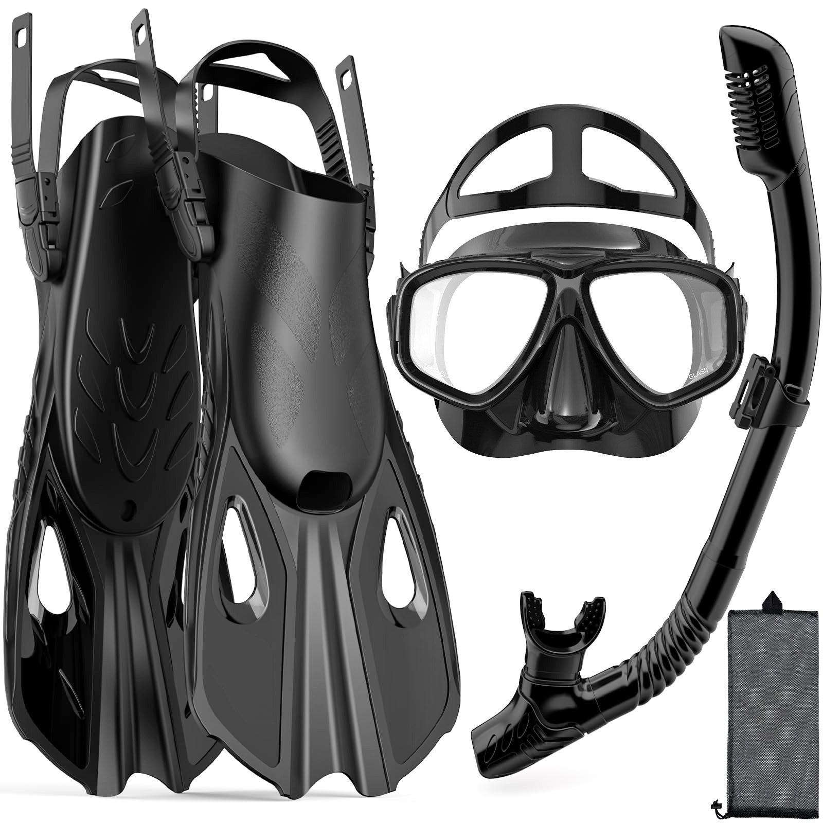 Swim Fin Short Blade - Maschera Pinne Snorkel Set 4 in