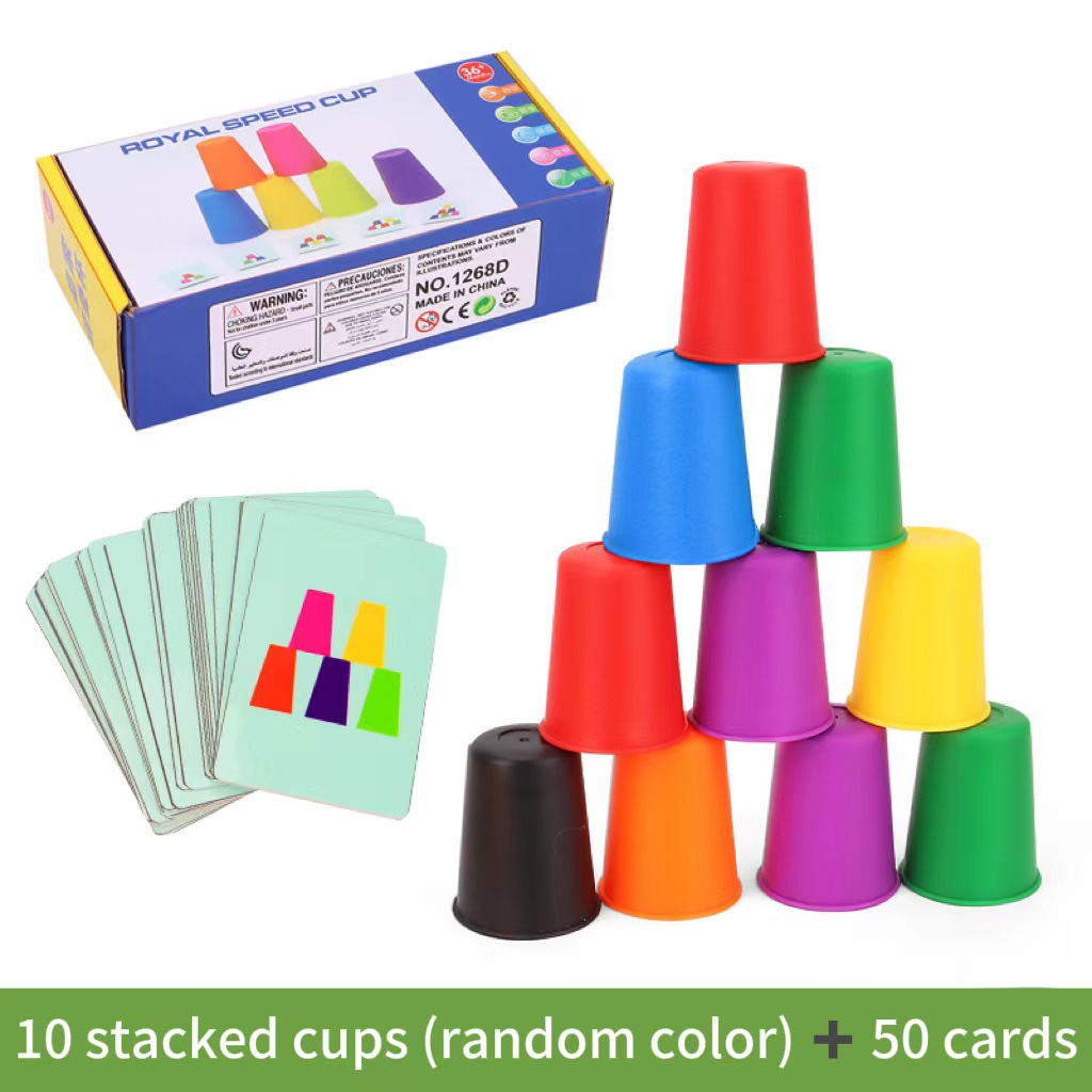 Sports Equipment For Kindergarten - Giocattoli Montessori Mini Stack Cup Gioco