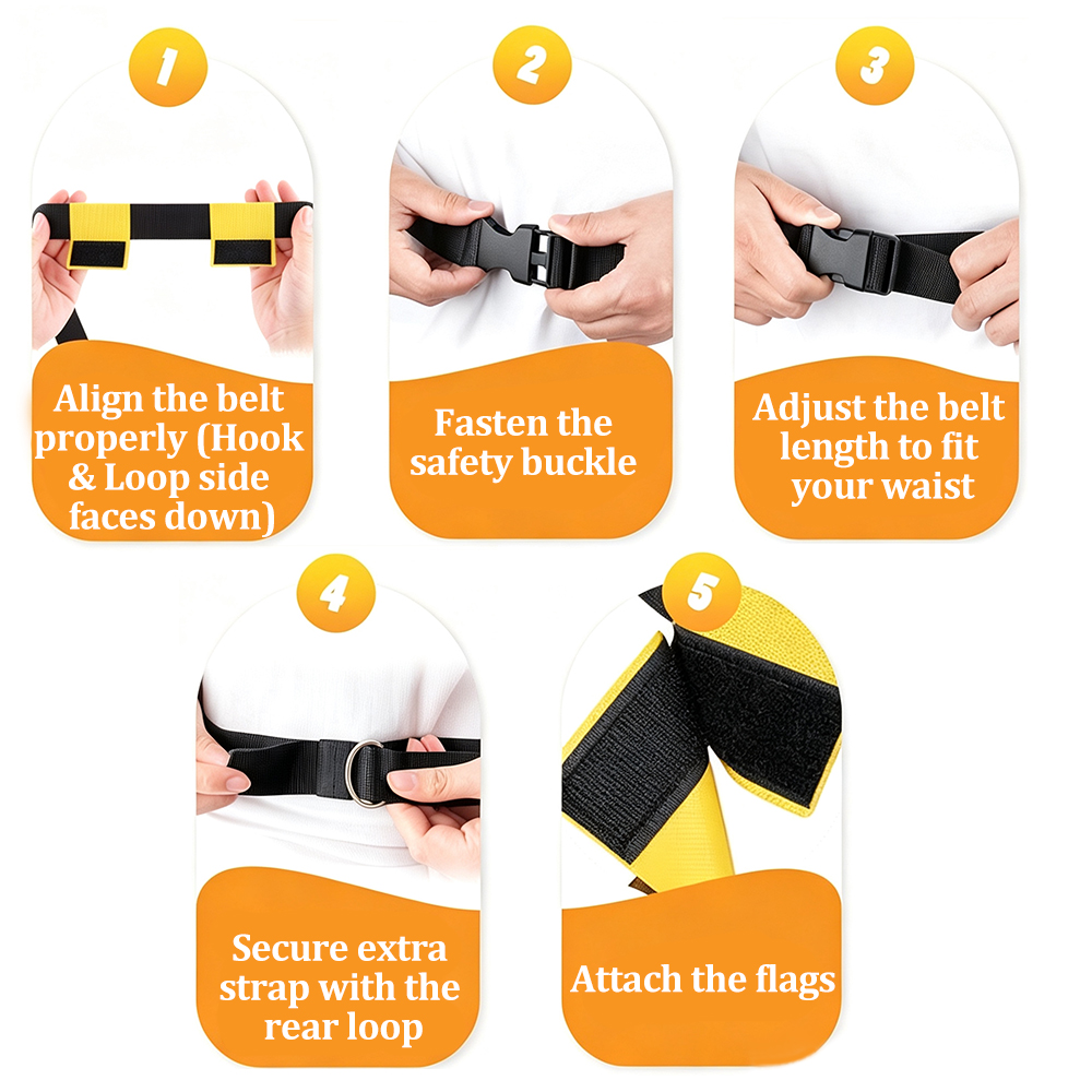 Set di 6 Cinture per Flag Foot - Sports Equipment For Kids recensione e prezzo